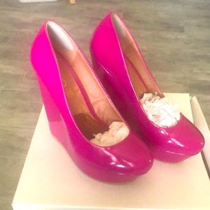 ALDO PINK WEDGE HEELS